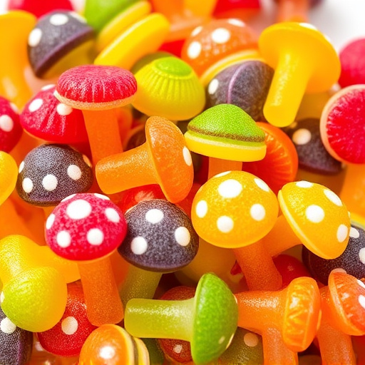 Colorful Magic Mushroom Gummies
