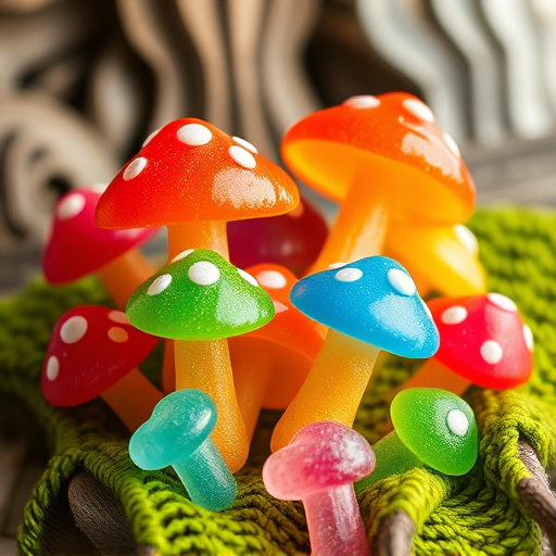 Colorful Magic Mushroom Gummies