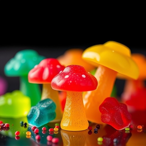 Colorful Magic Mushroom Gummies