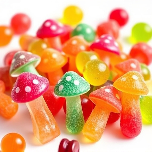 Colorful Magic Mushroom Gummies