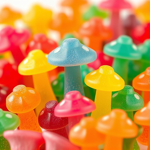 Colorful Magic Mushroom Gummies