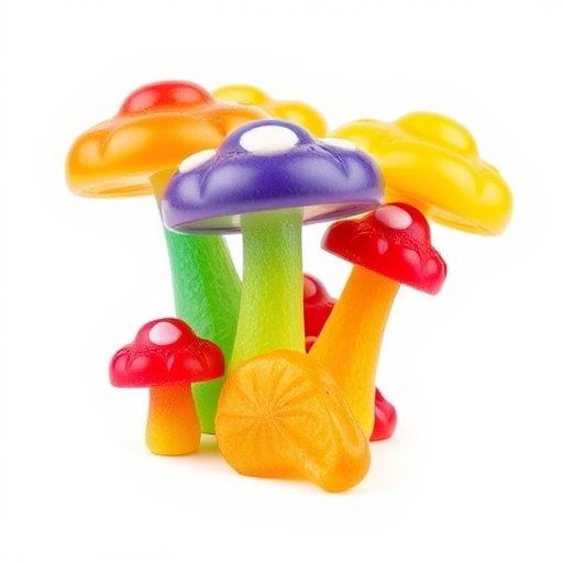 Colorful Magic Mushroom Gummies