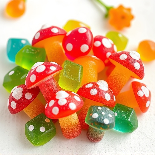 Colorful Magic Mushroom Gummies