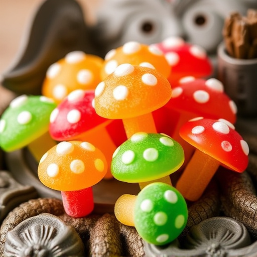 Colorful Magic Mushroom Gummies