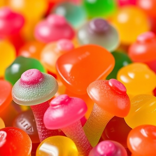 Colorful Magic Mushroom Gummies