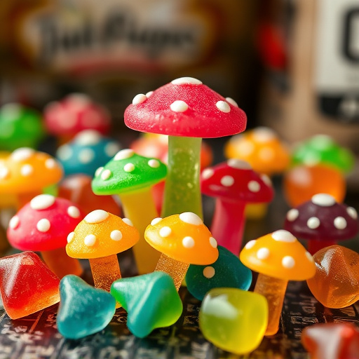 Colorful Magic Mushroom Gummies