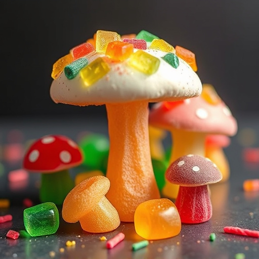 Colorful Magic Mushroom Gummies
