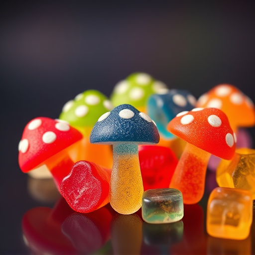 Colorful Magic Mushroom Gummies