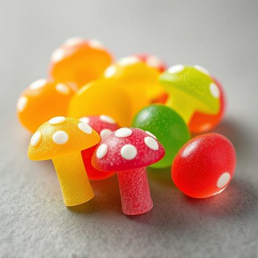 Colorful Magic Mushroom Gummies