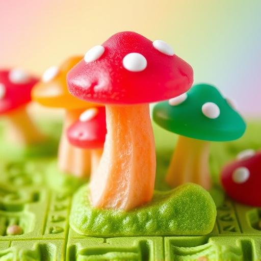 Colorful Magic Mushroom Gummies