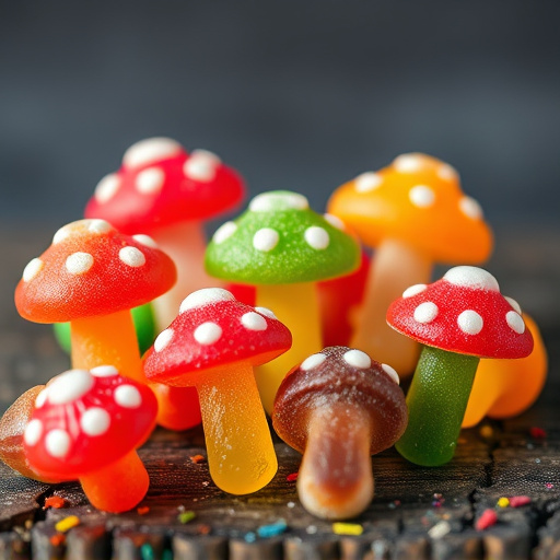 Colorful Magic Mushroom Gummies