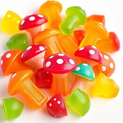 Colorful Magic Mushroom Gummies