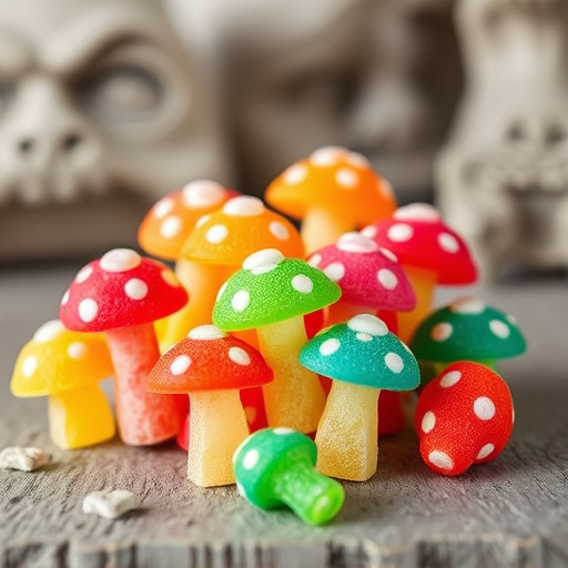 Colorful Magic Mushroom Gummies