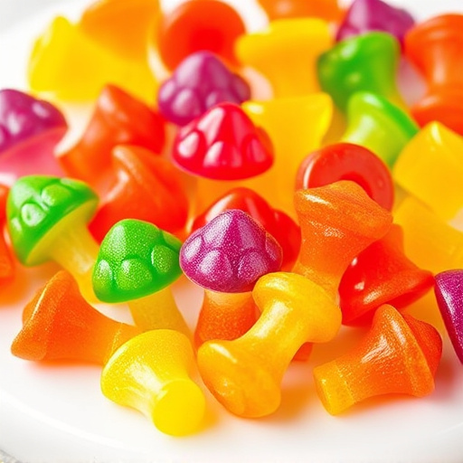Colorful Magic Mushroom Gummies