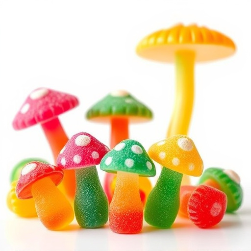 Colorful Magic Mushroom Gummies