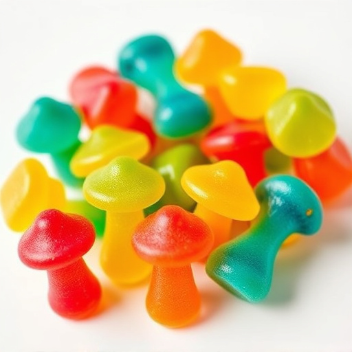 Colorful Magic Mushroom Gummies
