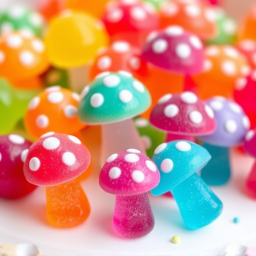 Colorful Magic Mushroom Gummies