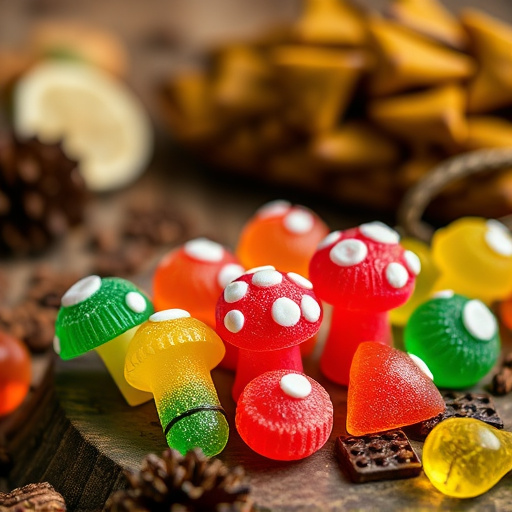 Colorful Magic Mushroom Gummies