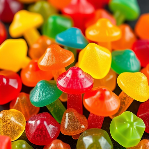 Colorful Magic Mushroom Gummies