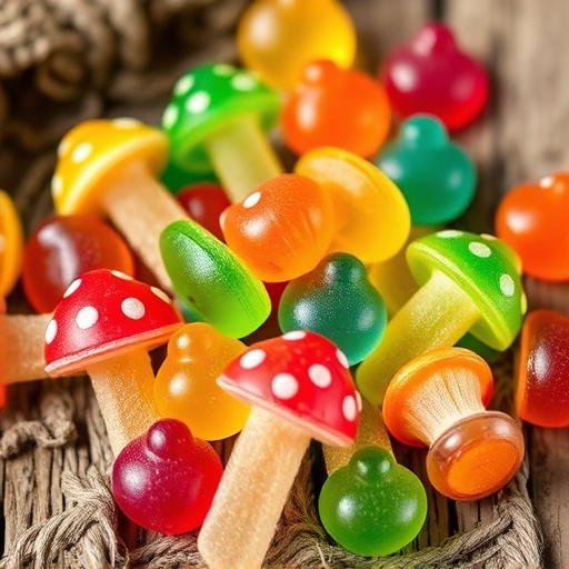 Colorful Magic Mushroom Gummies