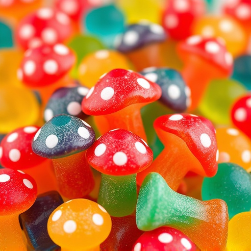 Colorful Magic Mushroom Gummies