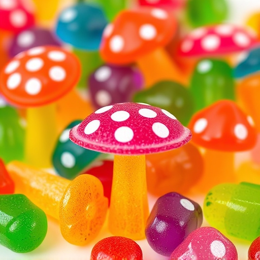Colorful Magic Mushroom Gummies