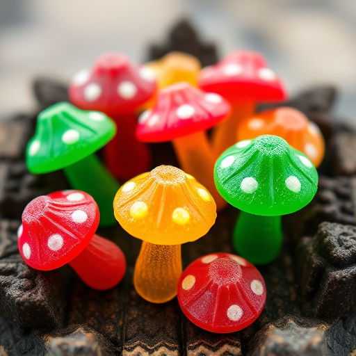 Colorful Magic Mushroom Gummies