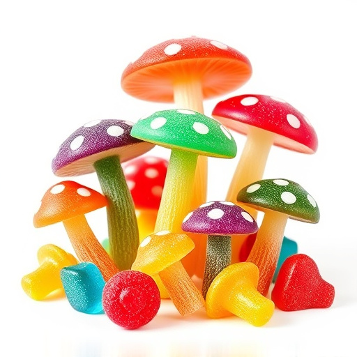 Colorful Magic Mushroom Gummies