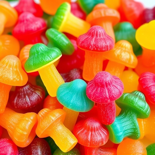 Colorful Magic Mushroom Gummies
