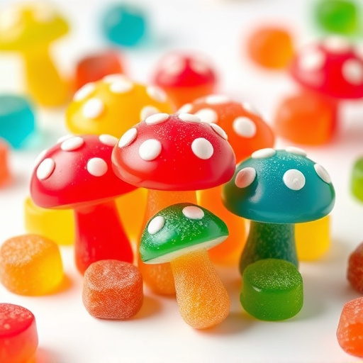 Colorful Magic Mushroom Gummies