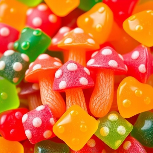 Colorful Magic Mushroom Gummies