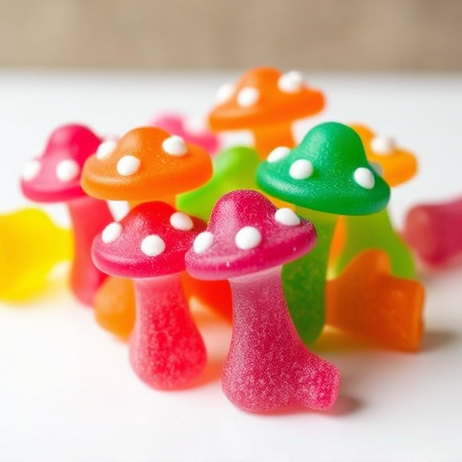 Colorful Magic Mushroom Gummies
