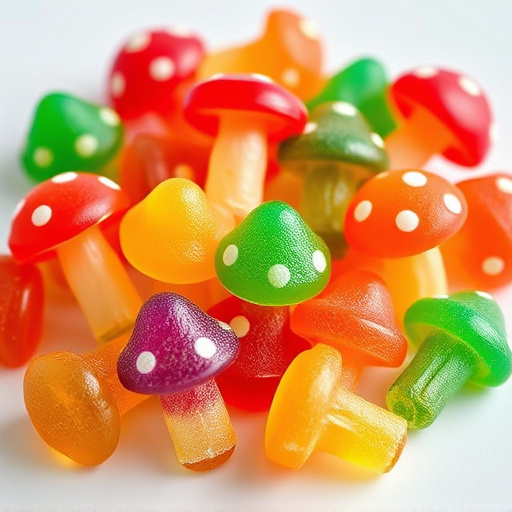 Colorful Magic Mushroom Gummies