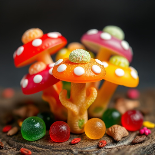 Colorful Magic Mushroom Gummies