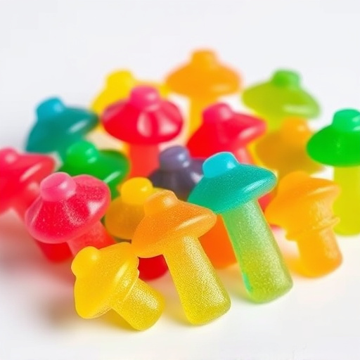 Colorful Magic Mushroom Gummies