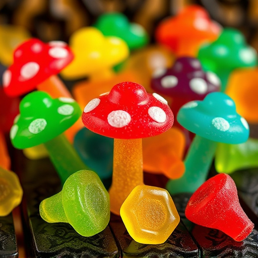 Colorful Magic Mushroom Gummies