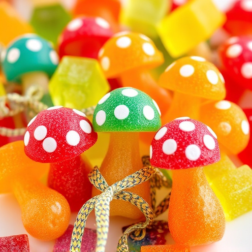 Colorful Magic Mushroom Gummies