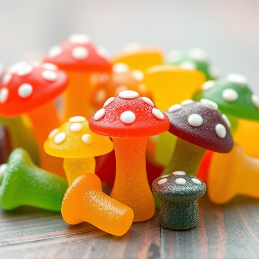 Colorful Magic Mushroom Gummies