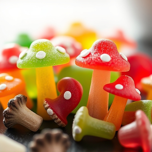 Colorful Magic Mushroom Gummies