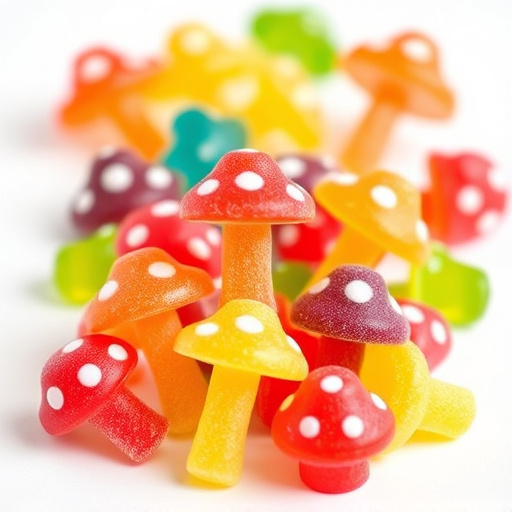 Colorful Magic Mushroom Gummies
