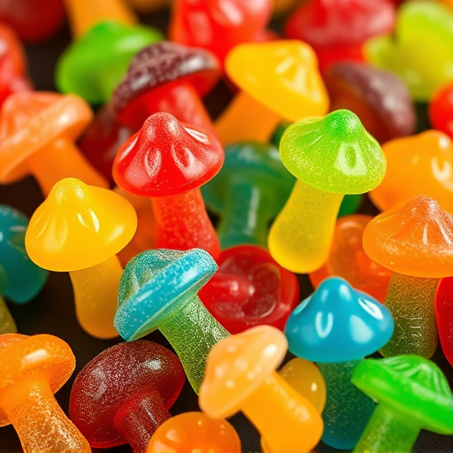 Colorful Magic Mushroom Gummies