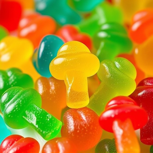 Colorful Magic Mushroom Gummies