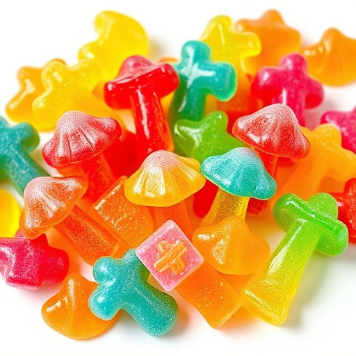 Colorful Magic Mushroom Gummies