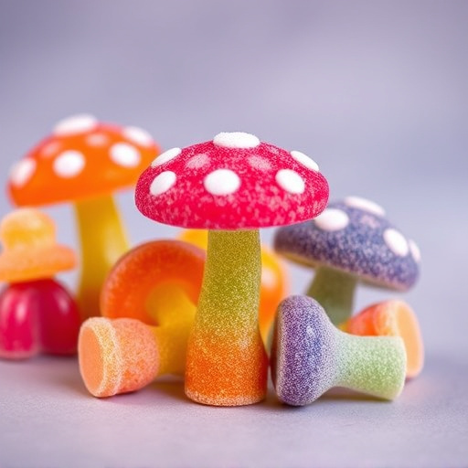 Colorful Magic Mushroom Gummies