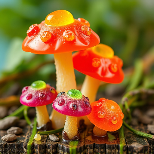 Colorful Magic Mushroom Gummies