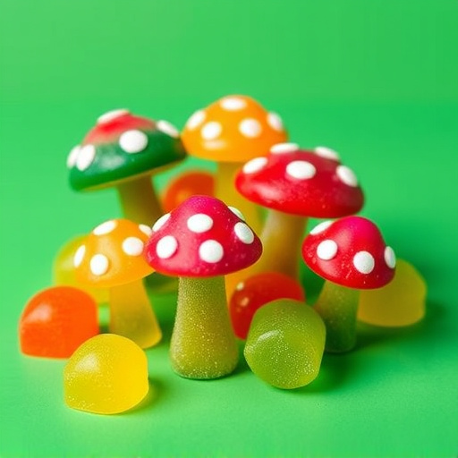 Colorful Magic Mushroom Gummies