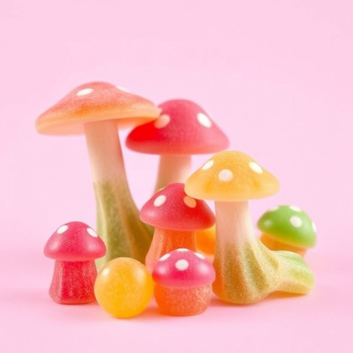 Colorful Magic Mushroom Gummies