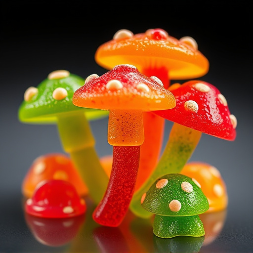 Colorful Magic Mushroom Gummies