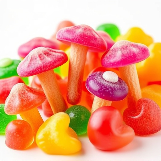 Colorful Magic Mushroom Gummies