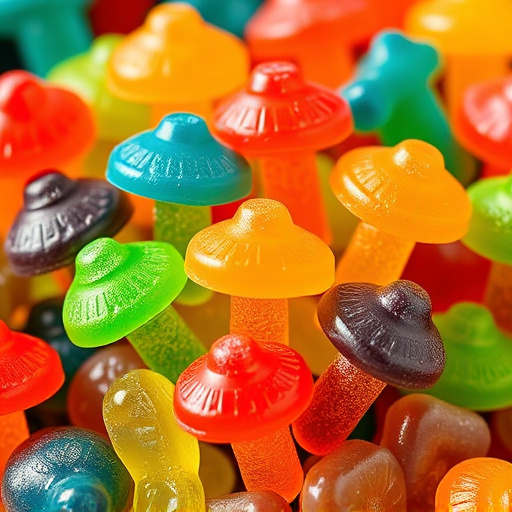 Colorful Magic Mushroom Gummies